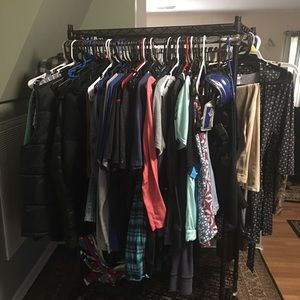 3 matching clothes racks/ Holds around 300 pieces!